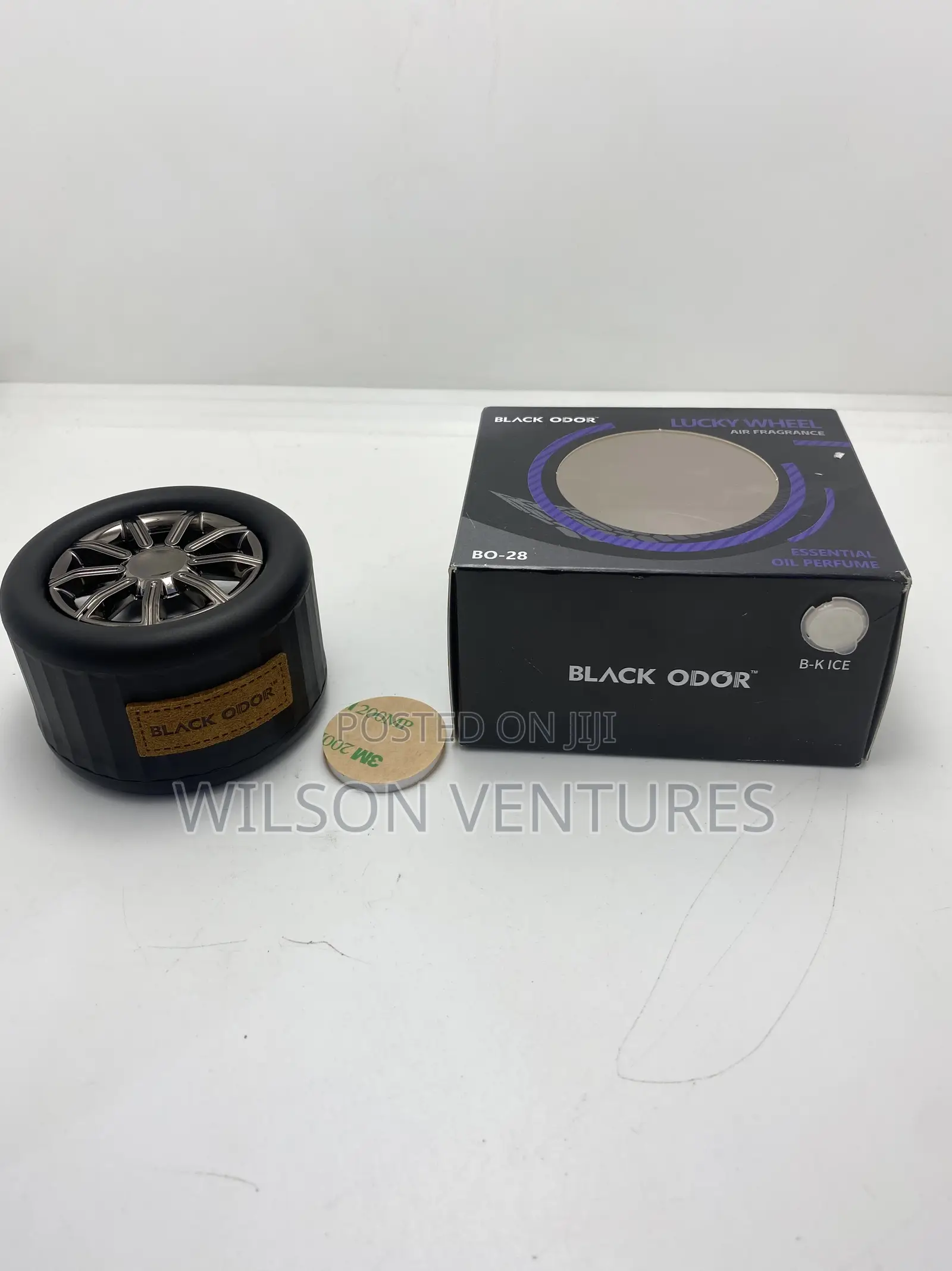 Black Odor Lucky Wheel Car Airfreshner