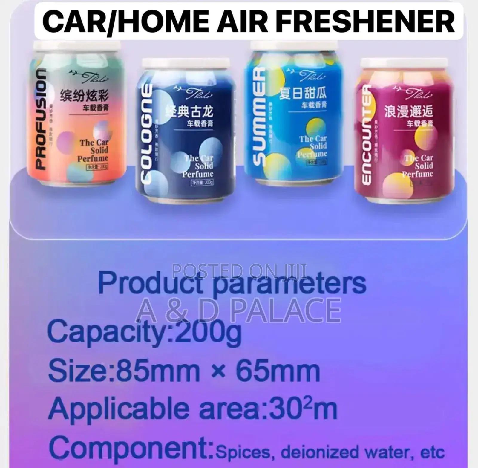 Car/Home Aromatherapy Long-Lasting Air Freshener