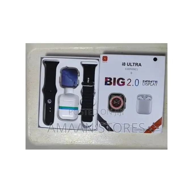 I8 Ultra Smartwatch With Earbuds 2.0