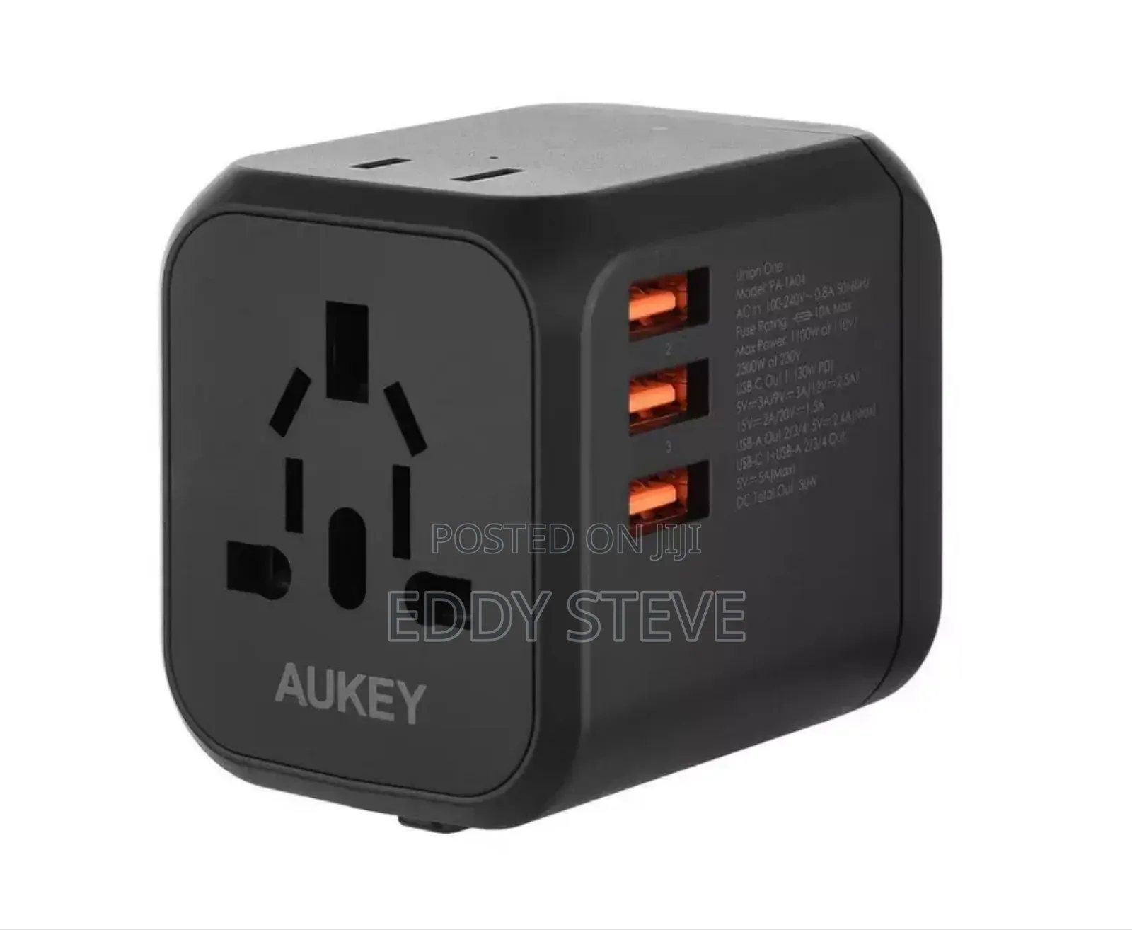 Aukey Pd Universal Adapter 30w Black