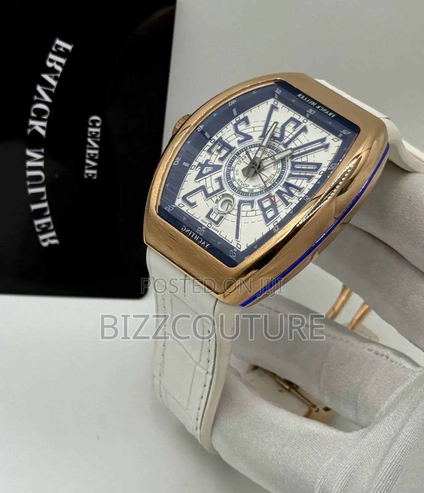 Original Franck Muller Genuine Leather White Strap