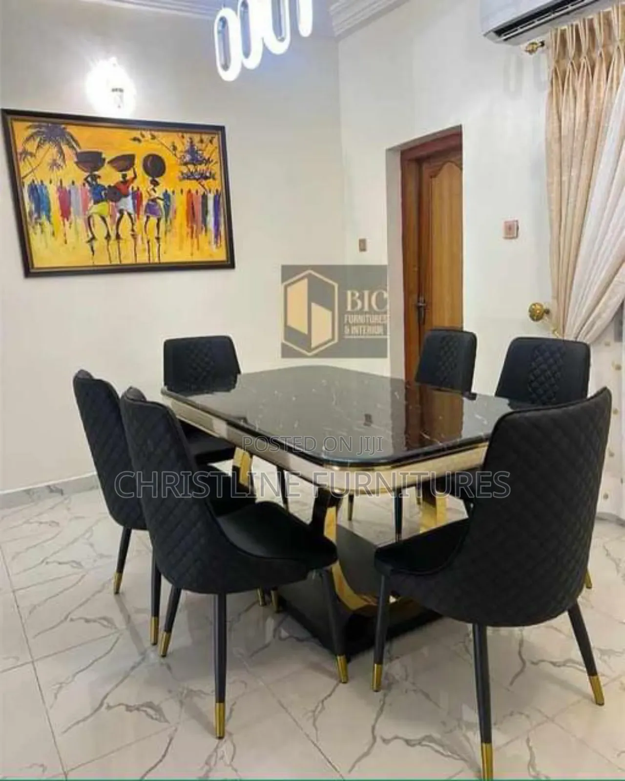 Beautiful Dining Table With Six Chairs