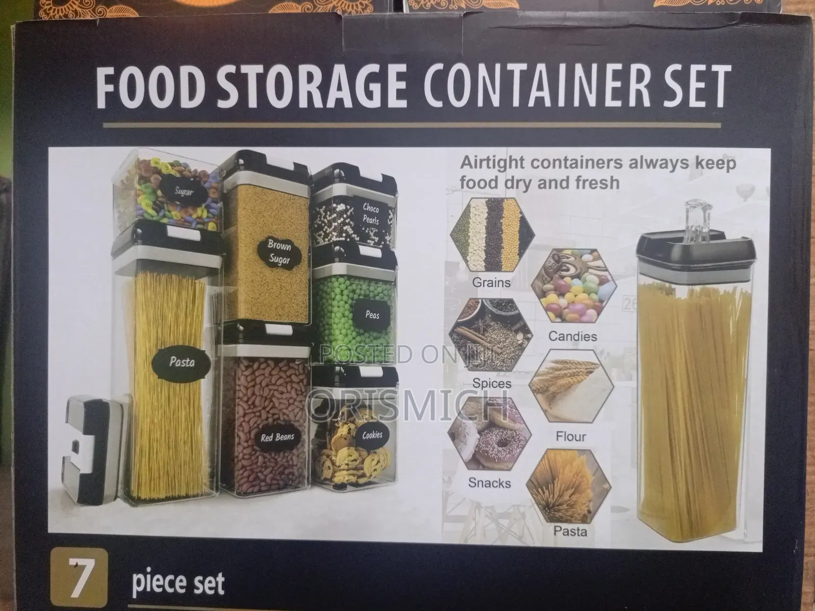 7 Piece of Food Storage Containers