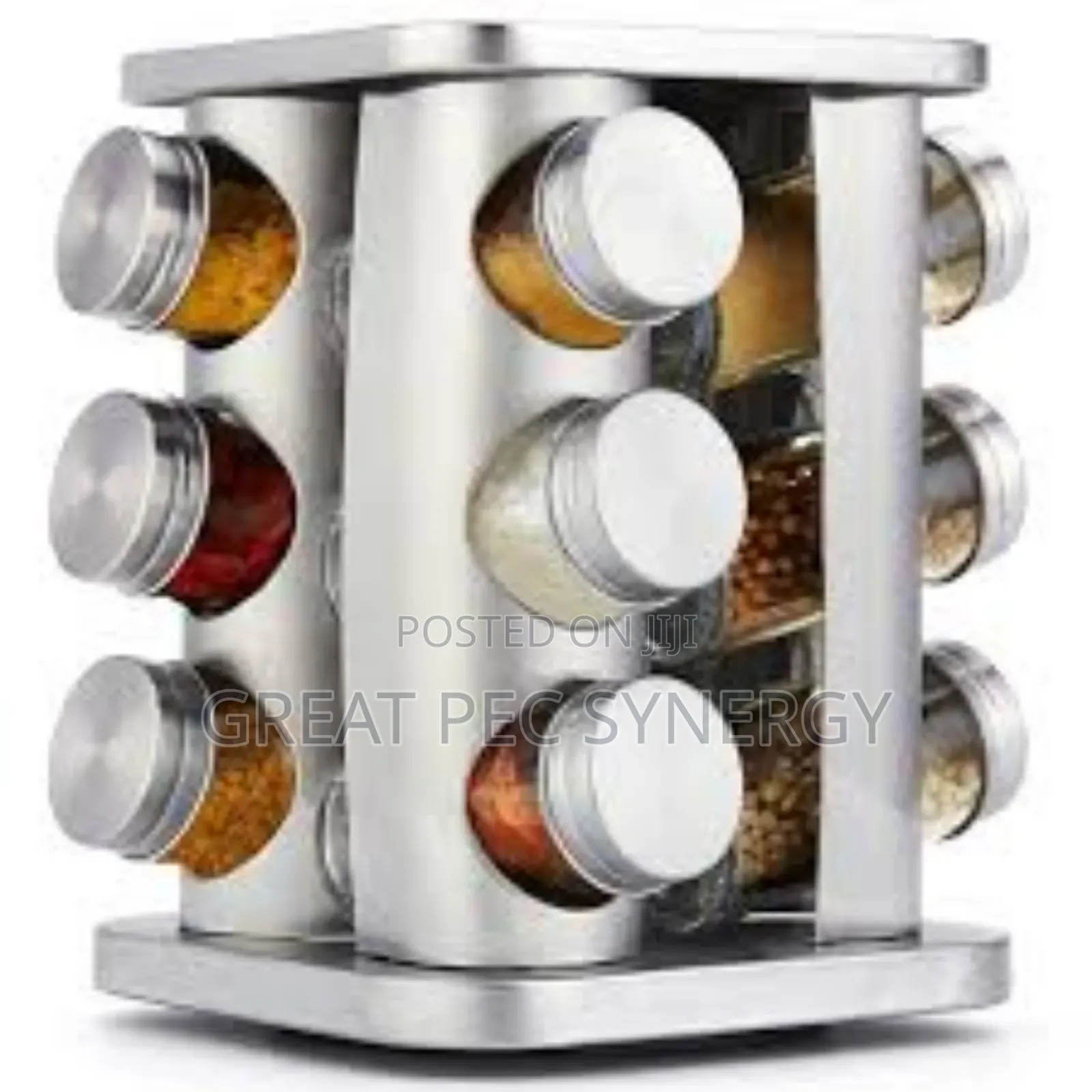 12 Jar Rotating Spice Carousel - Spice Rack