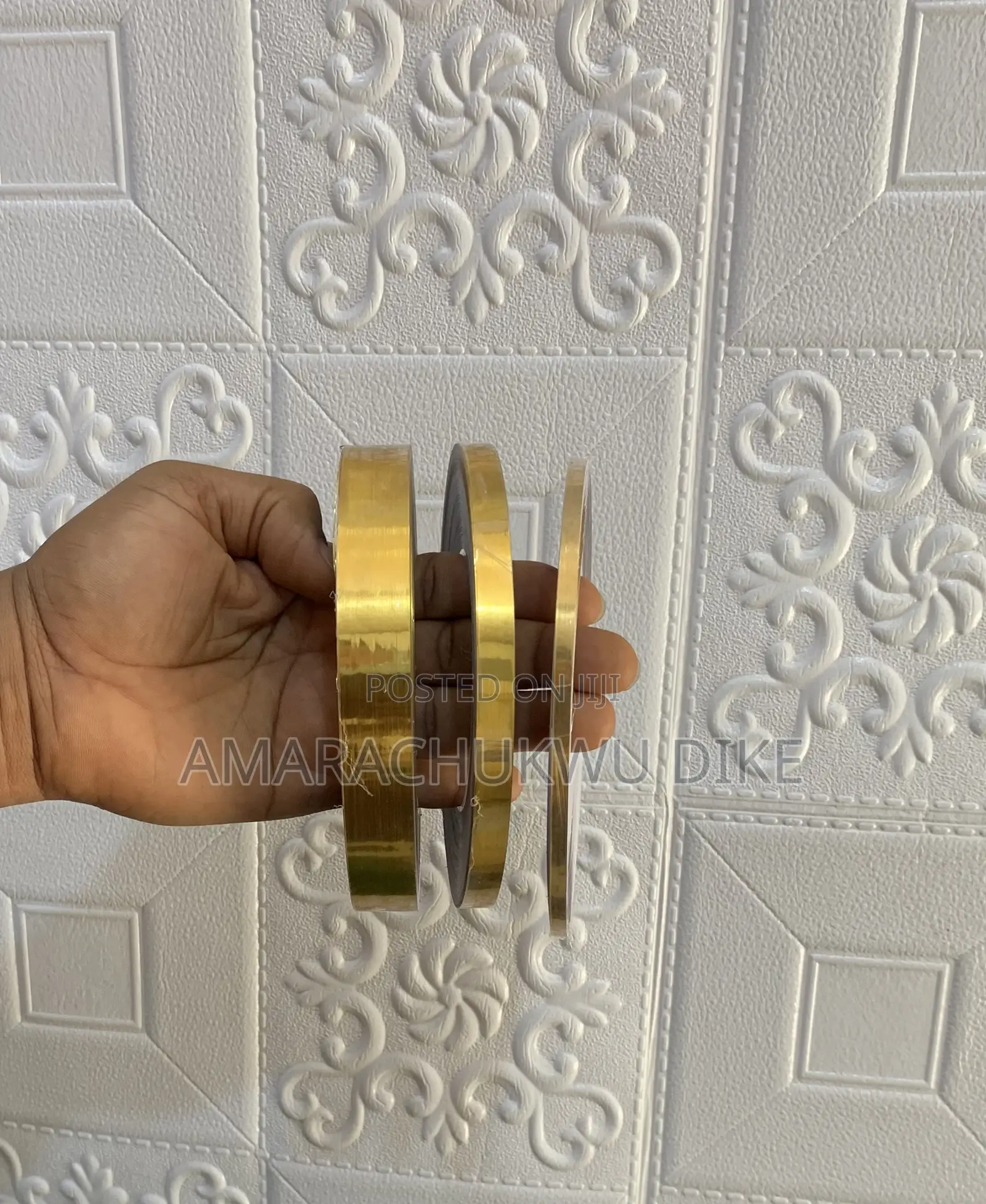 Golden Self Adhesive Tile Gap Tape Sticker 2cm or 2mm Wide