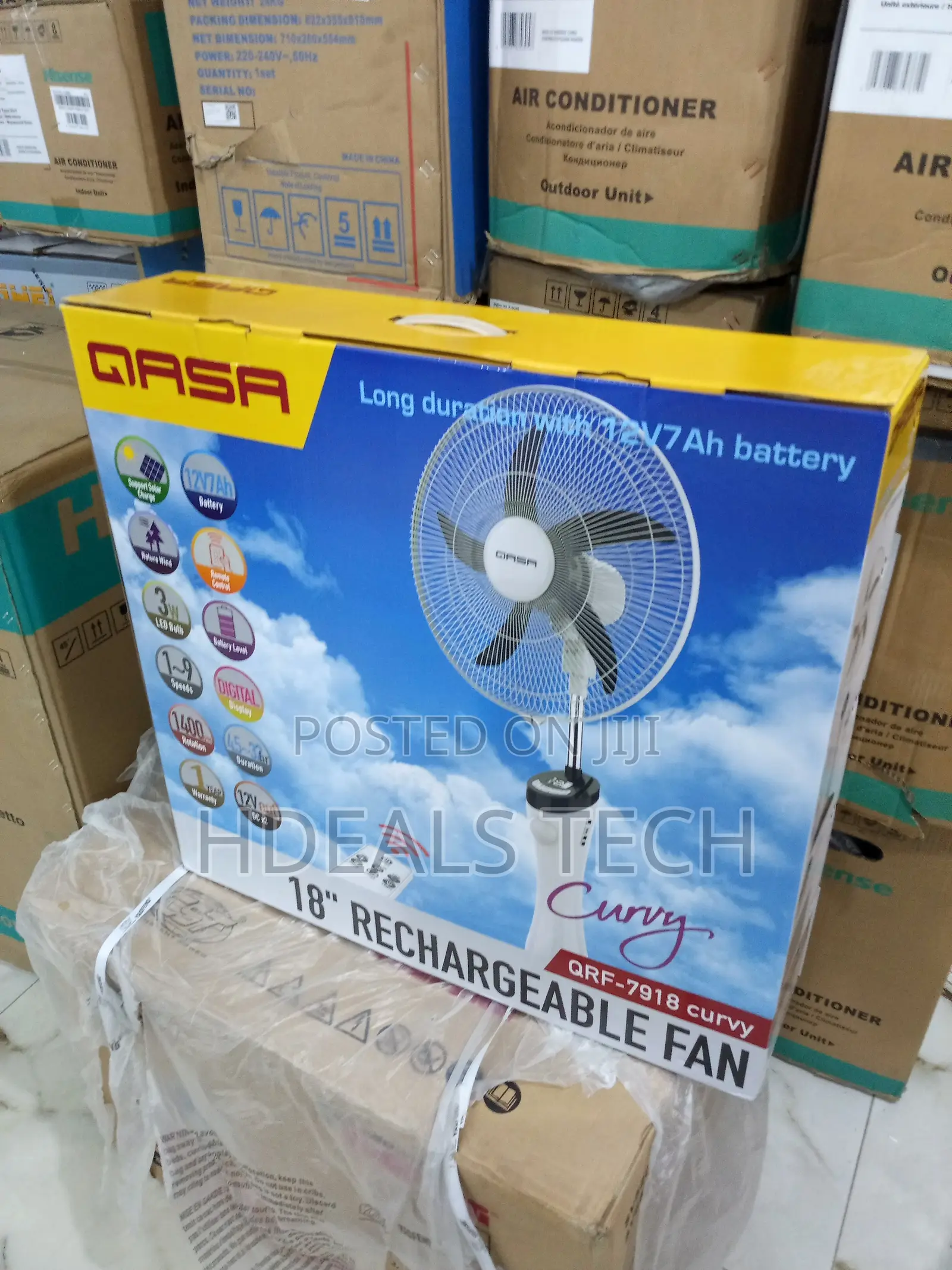 Qasa Cool 18" - Rechargeable Power Anywhere