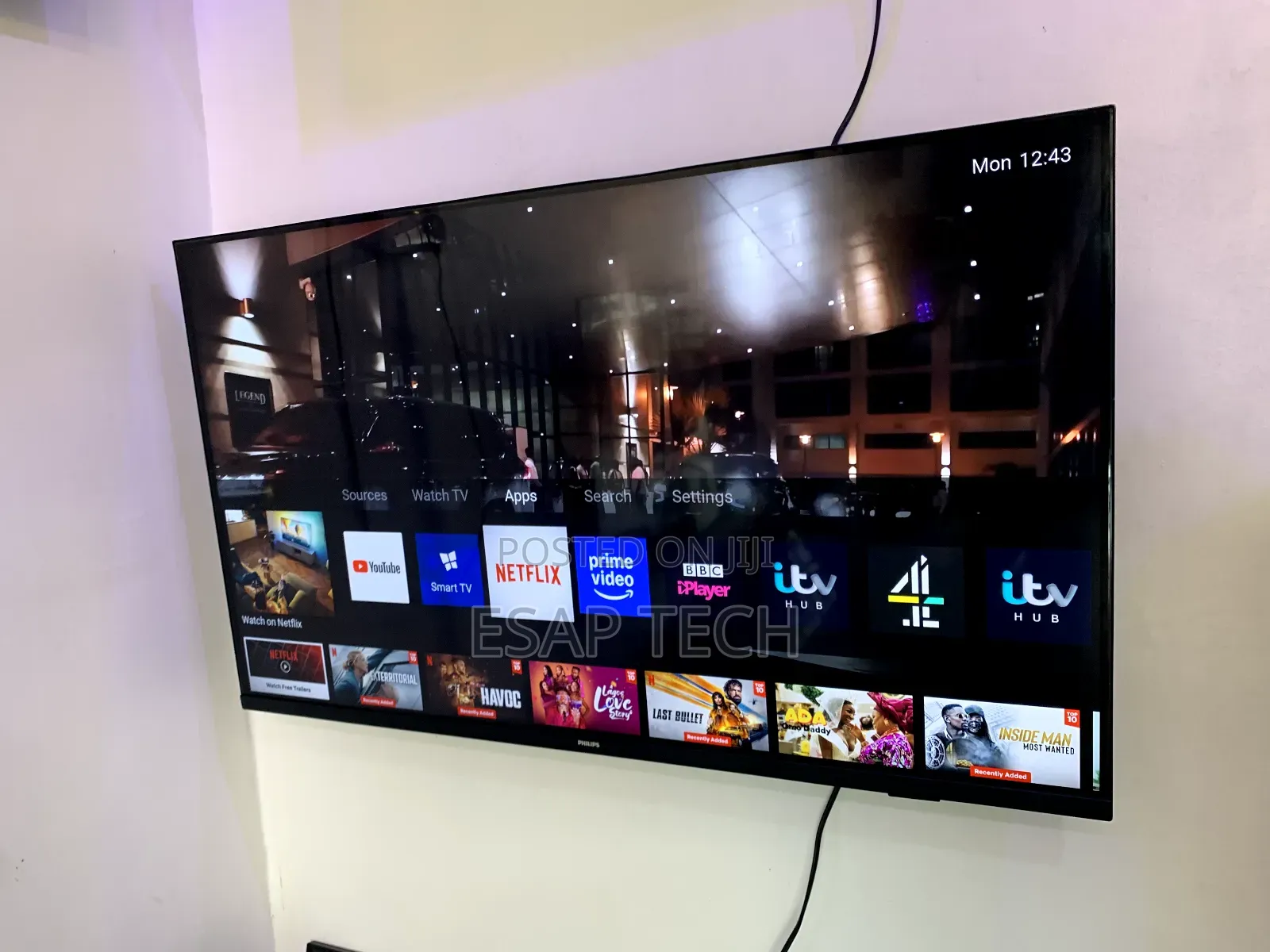 Philips Smart Tv 43inches Frameless