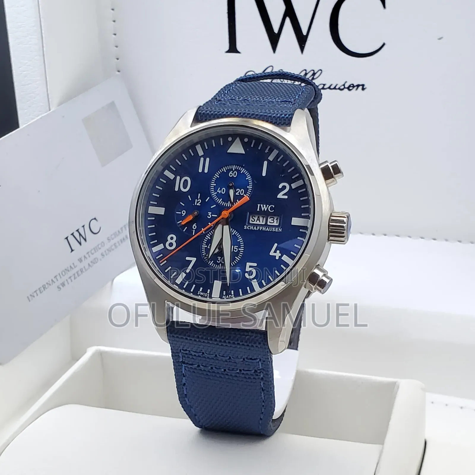 Iwc Leather Wristwatch
