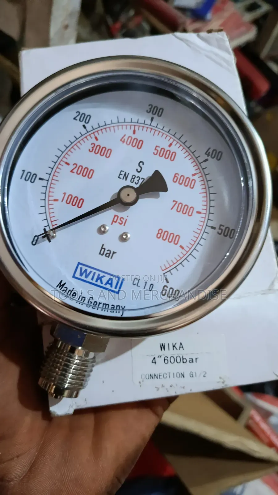 Pressure Guage Stainless Steel 4" Diameter