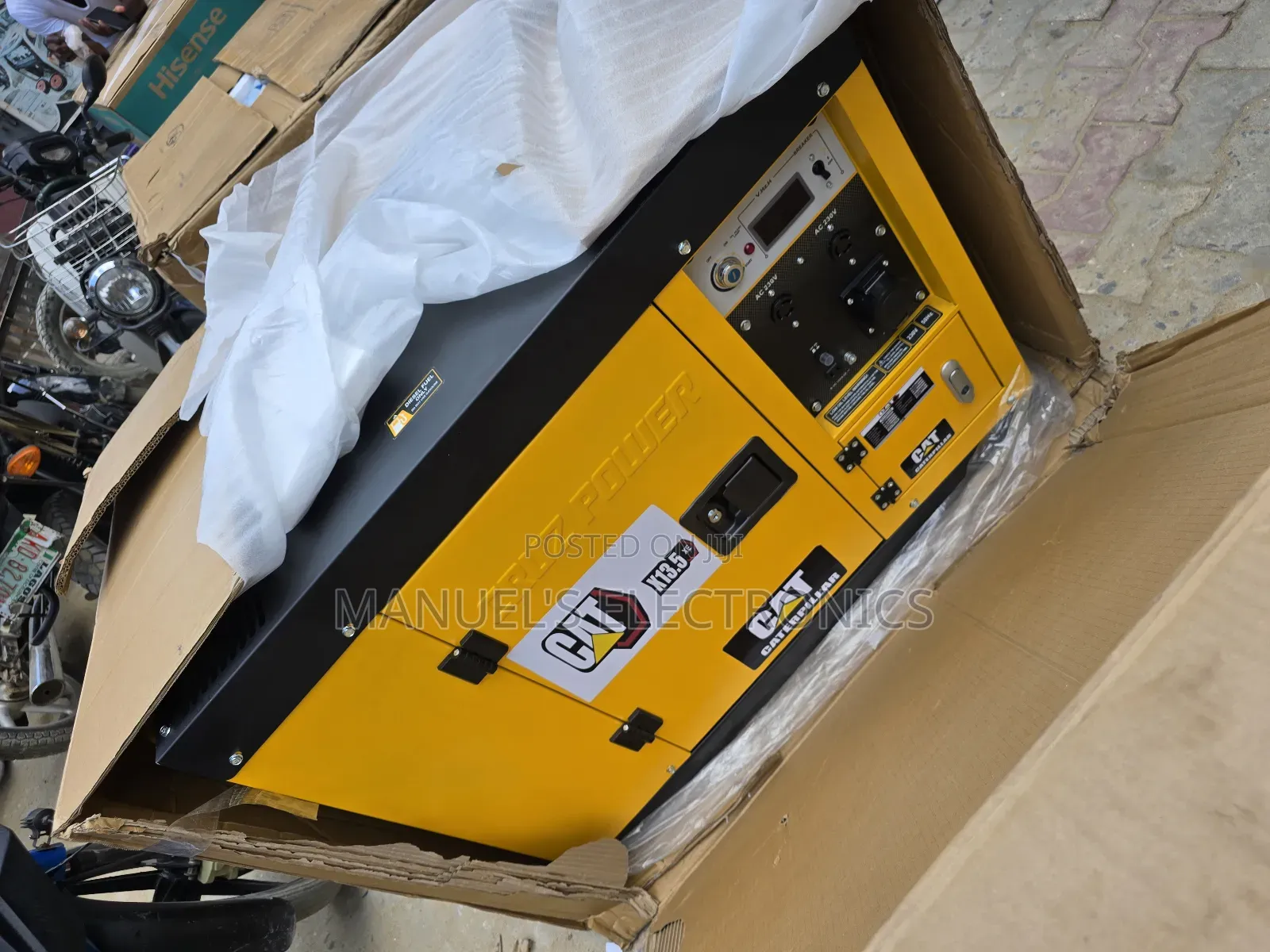 A Brand New Cat Diesel Soundproof Gen 12.5kva 1year Wty L