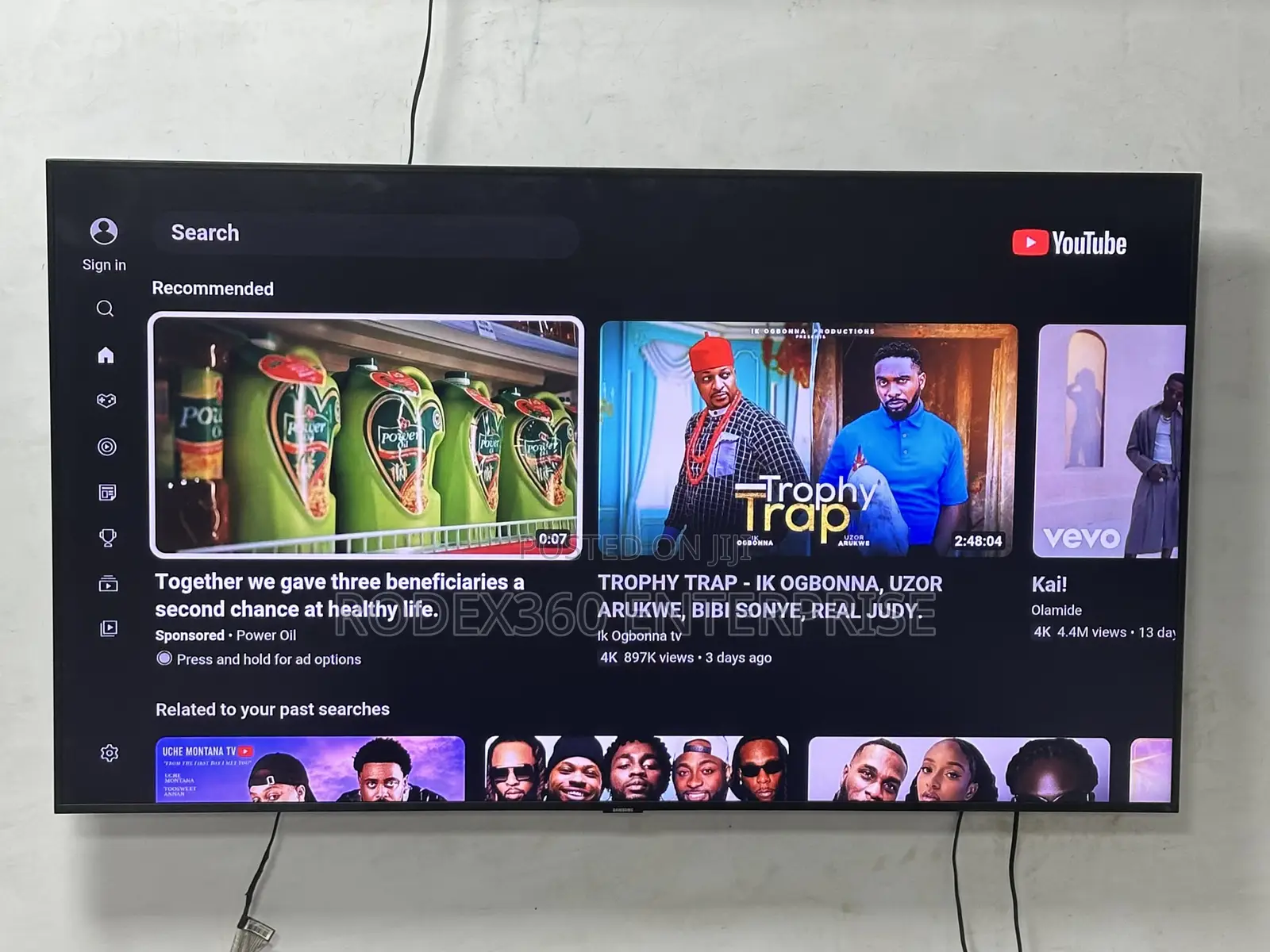 55-Inch Samsung Smart Tv Tu Model for Sale