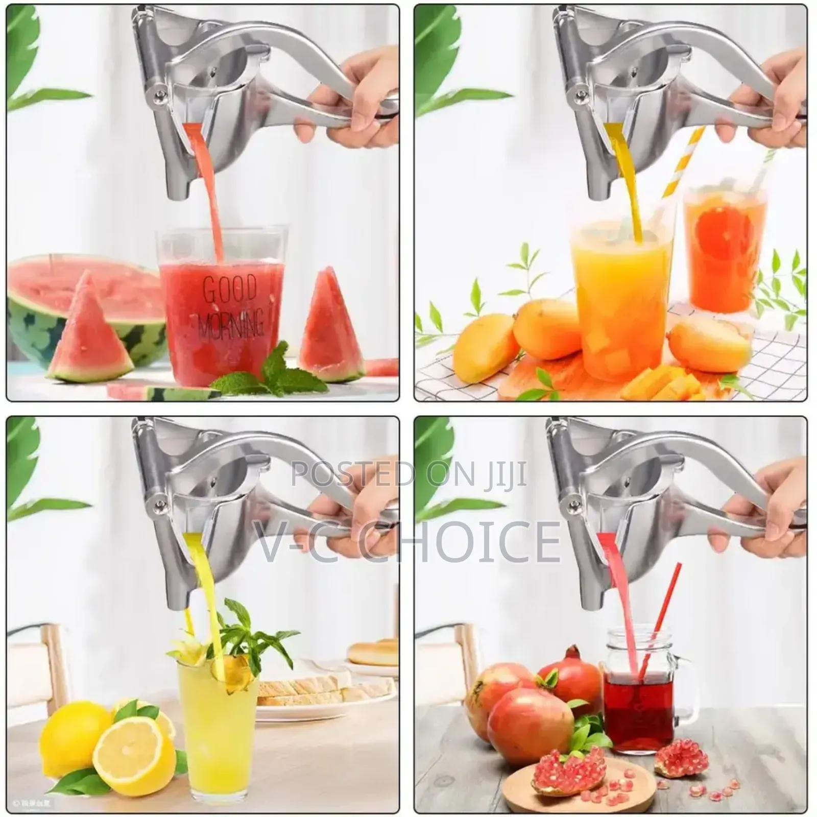 Manual Juice Squeezer Aluminum Alloy Hand Pressure Juicer