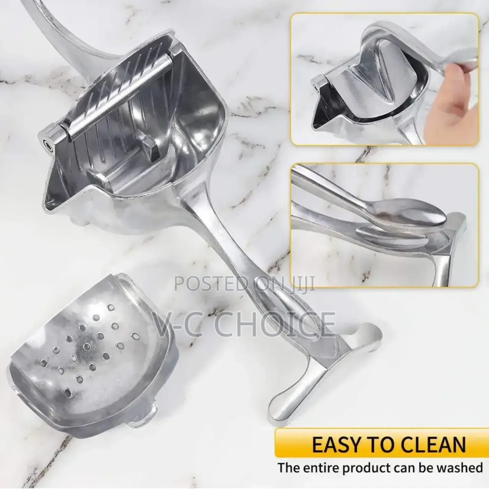 Manual Juice Squeezer Aluminum Alloy Hand Pressure Juicer