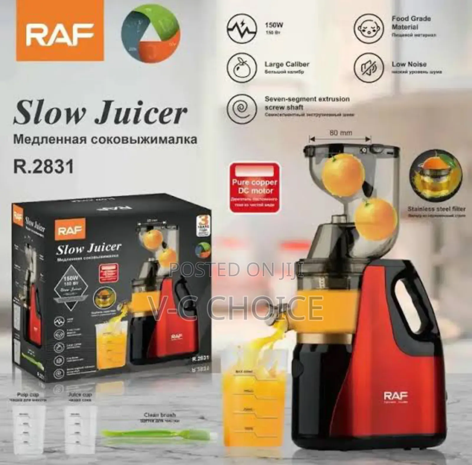 Raf
High Quality Automatic Fruit Juice Extractor Slow Juicer