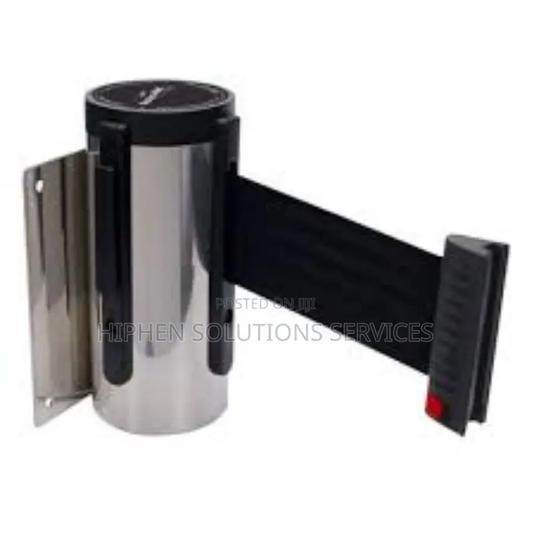 Retractable Wall Barrier Belt For Crowd Control & Safety