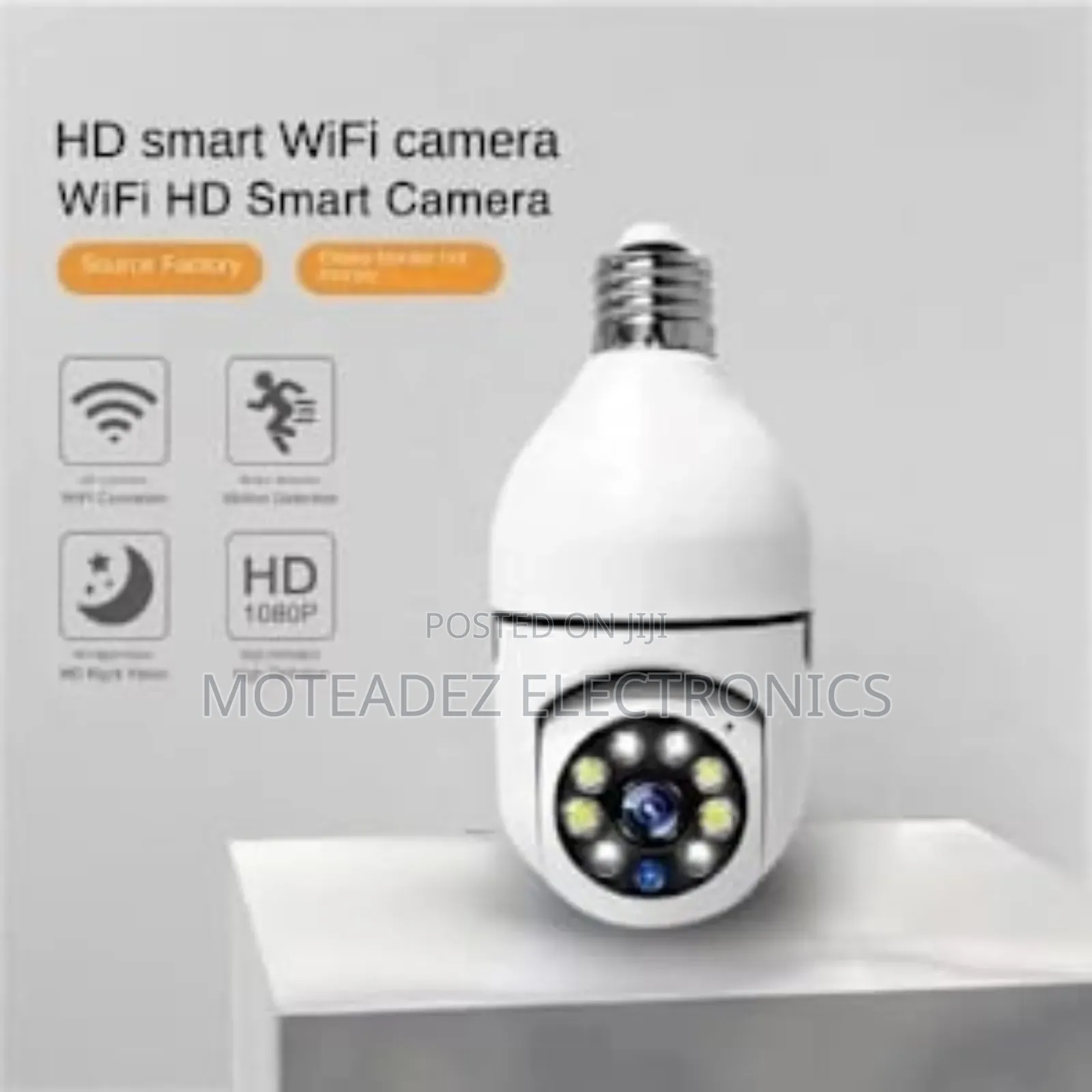 360° Rotatable E27 Light Bulb Wireless Wifi Security Camera