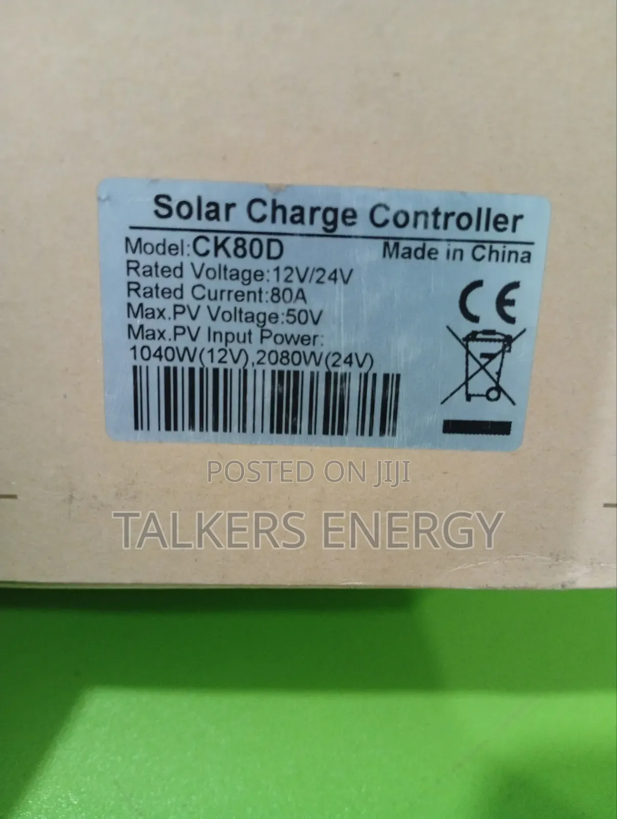 Solar Charge Controller PWM 12v/24v 80a (Ck) Series