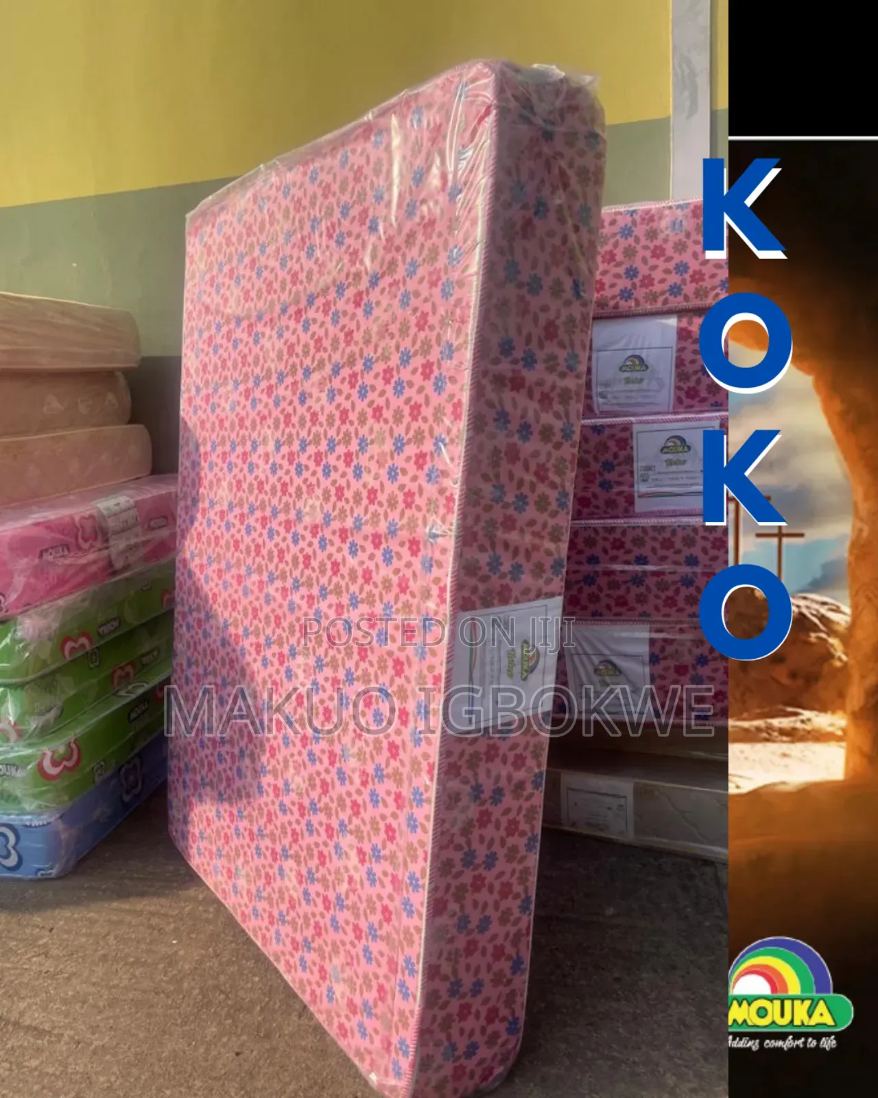 [Bn] Mouka Koko/Comfy 4.5 by 6 by 9inch 8inch Family Size Mattress