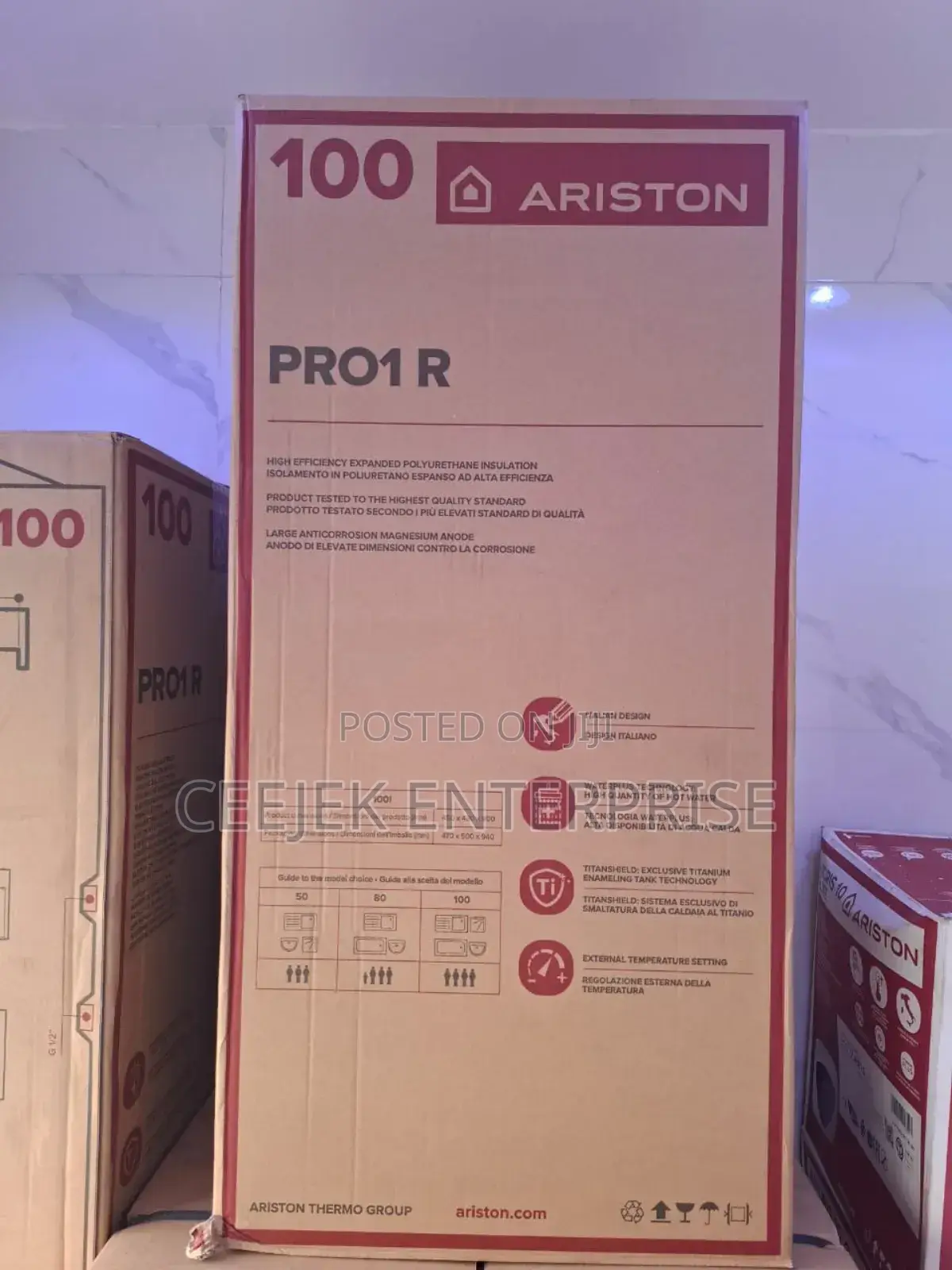 100 Litre Ariston Water Heater