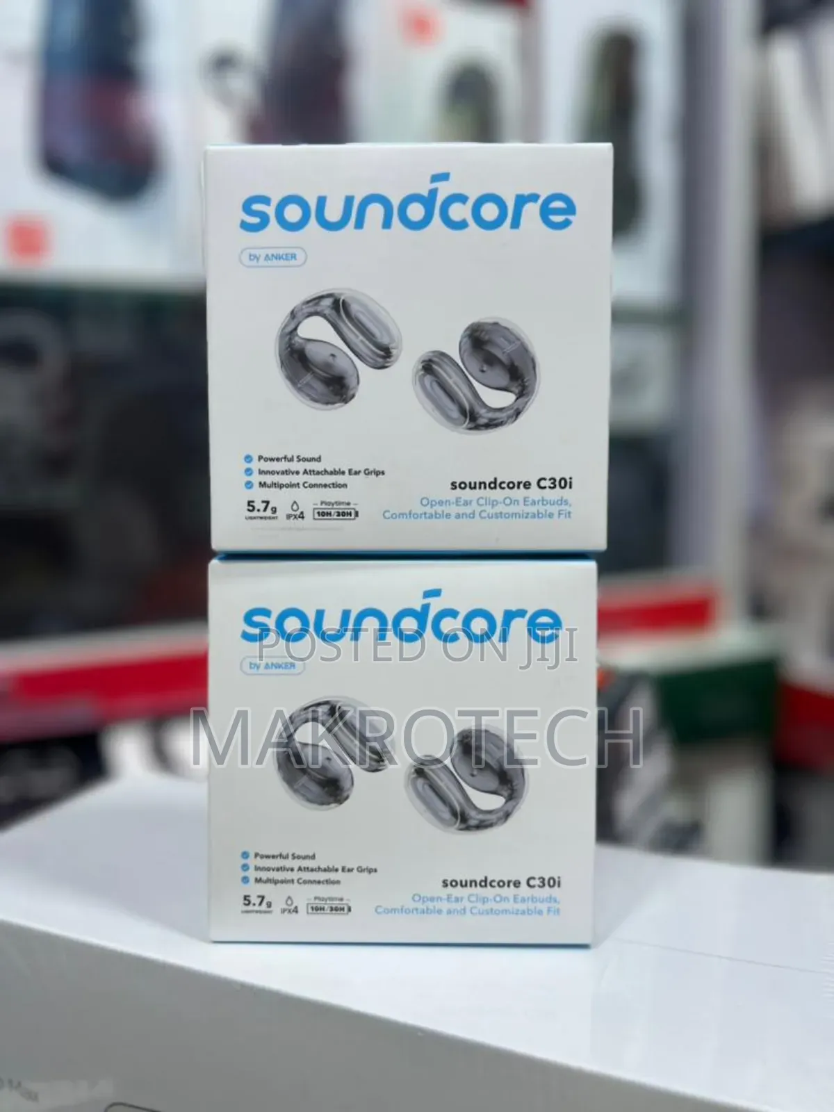 Soundcore C30i by Anker, Open-Ear Earbuds, Clip-On