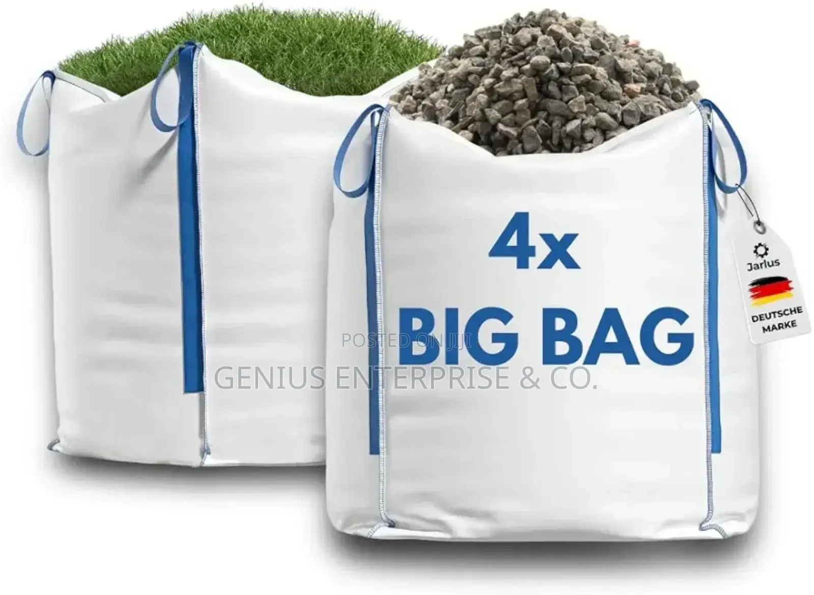 New White Plain Fabric Jumbo Bag 1000kg Capacity in Nigeria