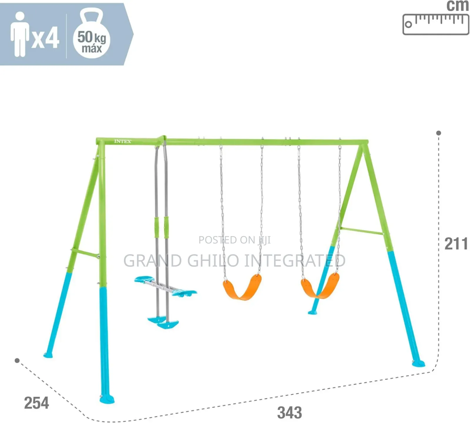Intex Swing Colorata 44121 Child's Seat Swing Set