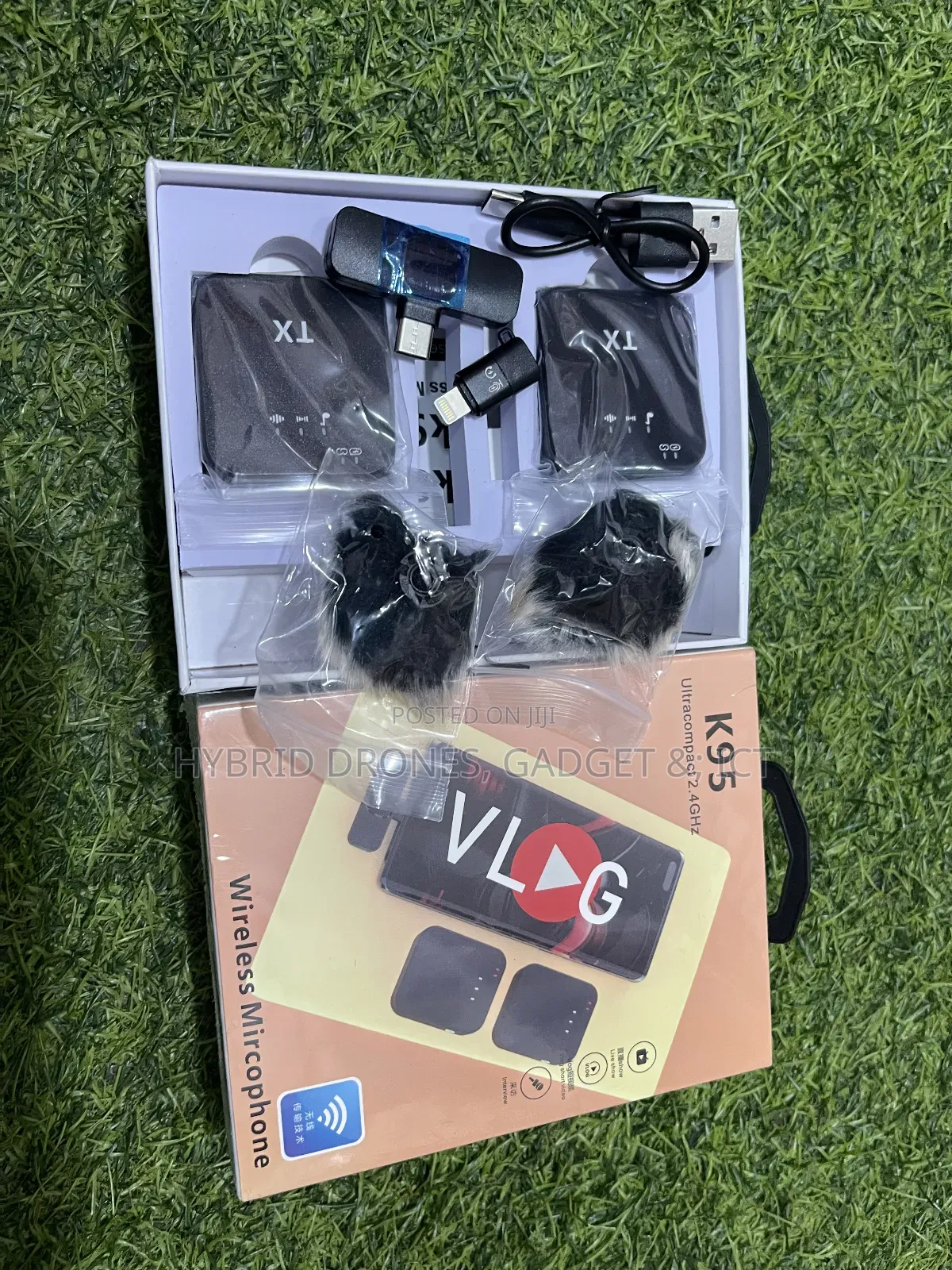  Vlog Content Wireless Mic for Video Podcast iPhone/And
