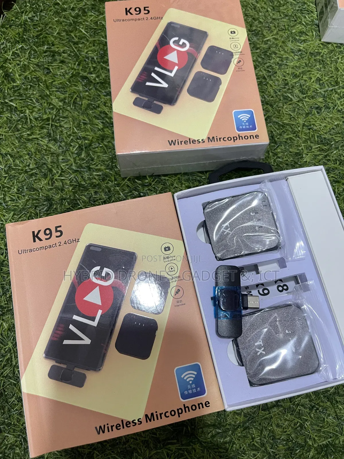  Vlog Content Wireless Mic for Video Podcast iPhone/And