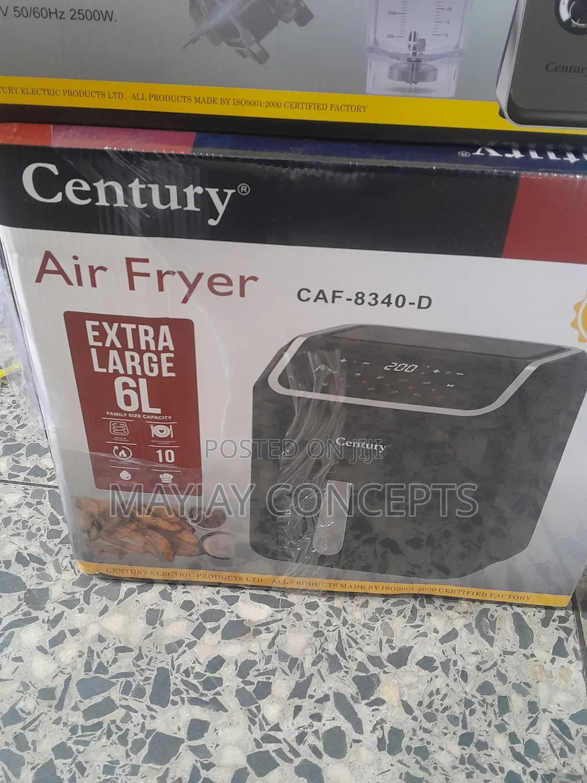 Century 6litres Airfryer With Digital Touch Screen-Fry Grill