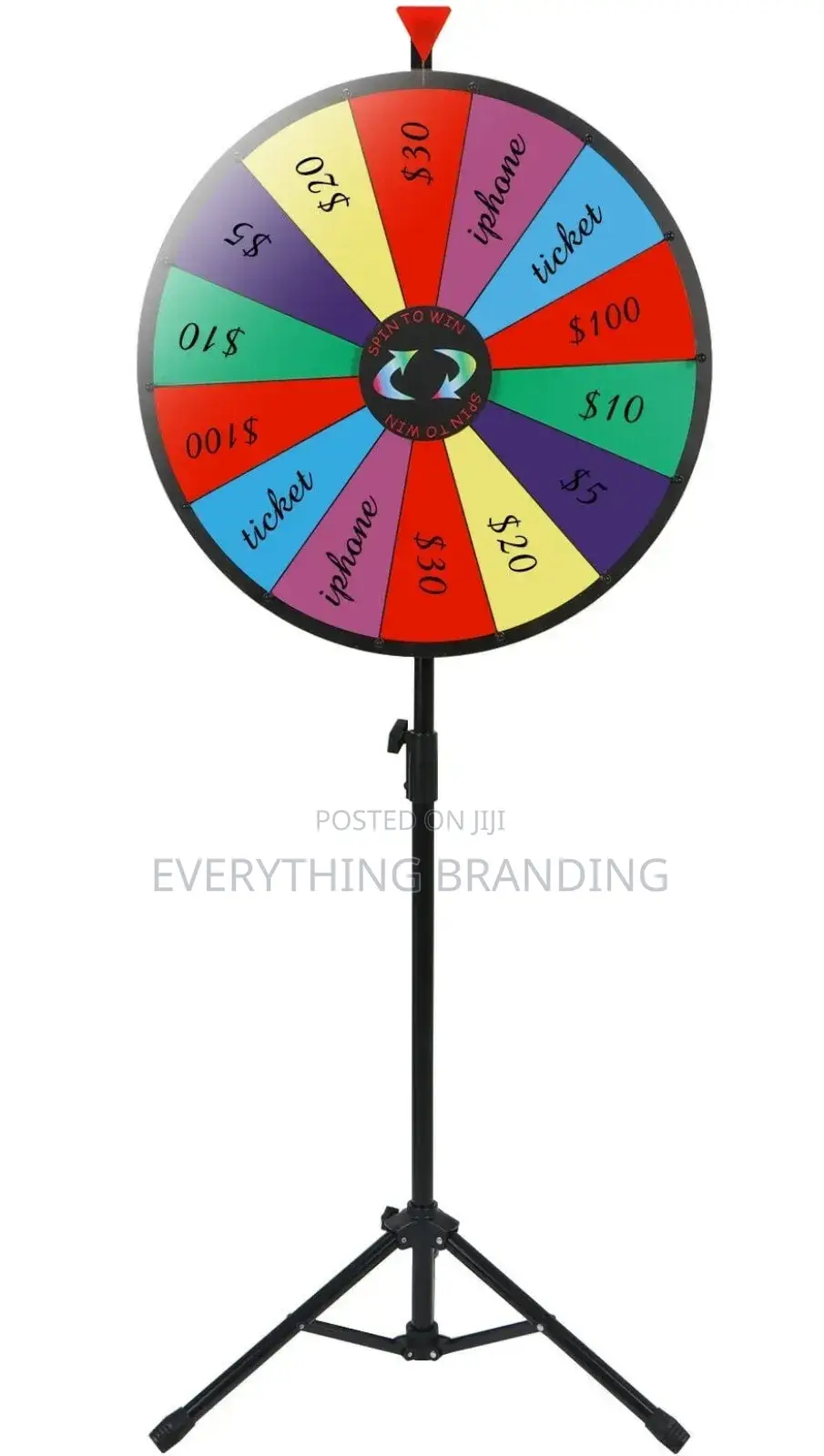 Branded Prize Wheel for Trade Fair Activities