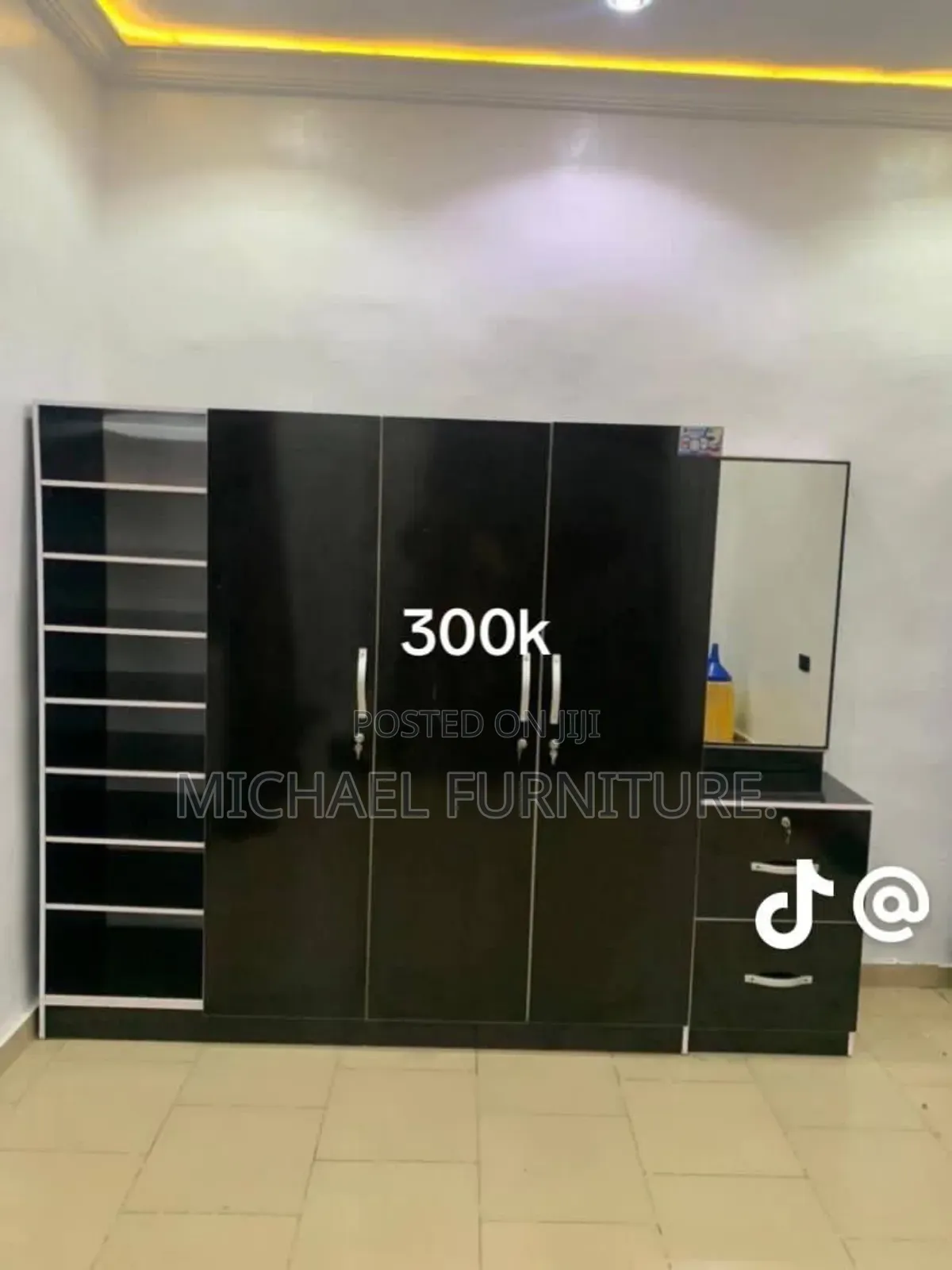 Mind Blowing Wardrobe With Shoe Rack and Dressing Mirror