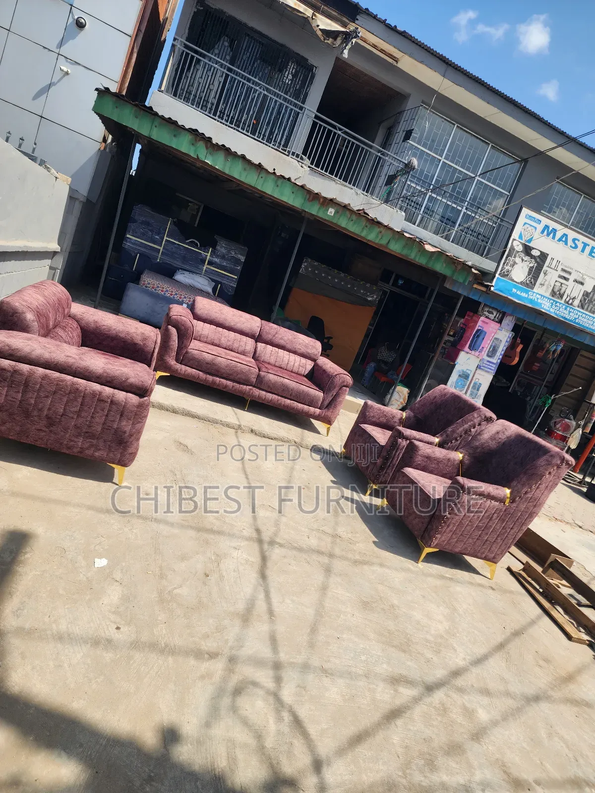 Luxury Brand New Padded Fabric Chairs.