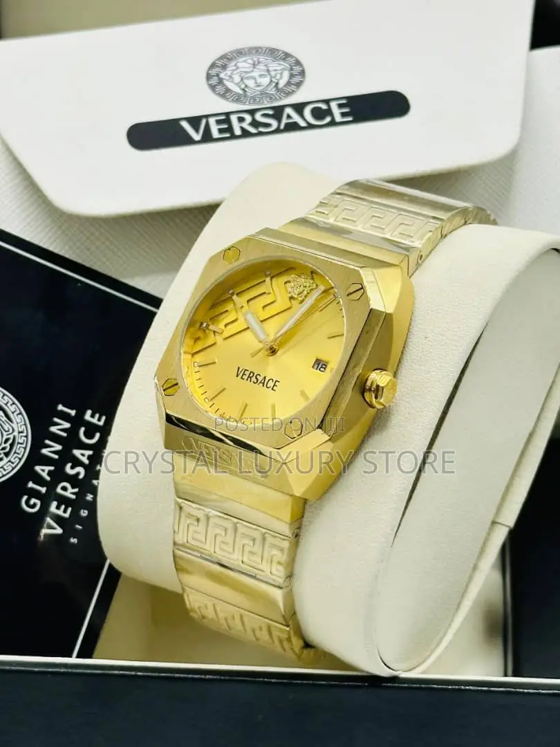 Versace Quality Luxury Men Chain Strap Wristwatch