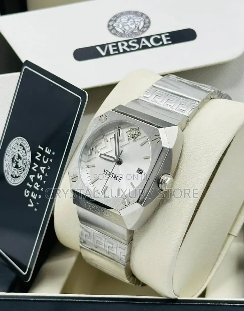 Versace Quality Luxury Men Chain Strap Wristwatch