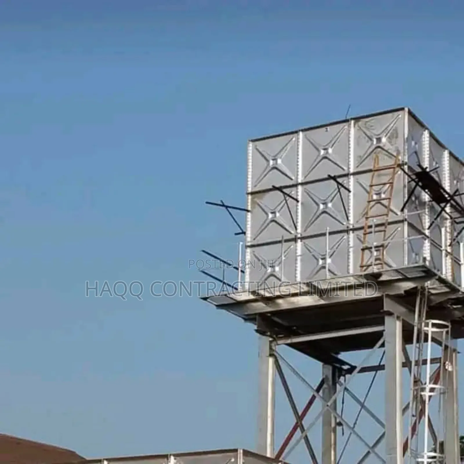 Pressed Steel Braithwaite Galvanized and Non-Galvanized Tank