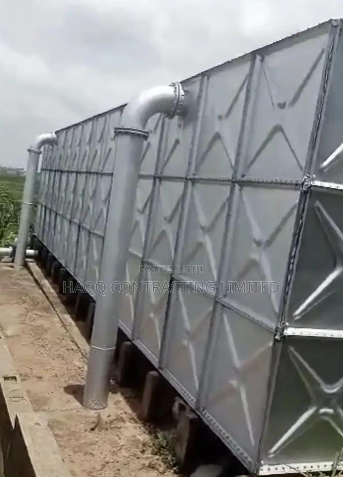 Pressed Steel Braithwaite Galvanized and Non-Galvanized Tank