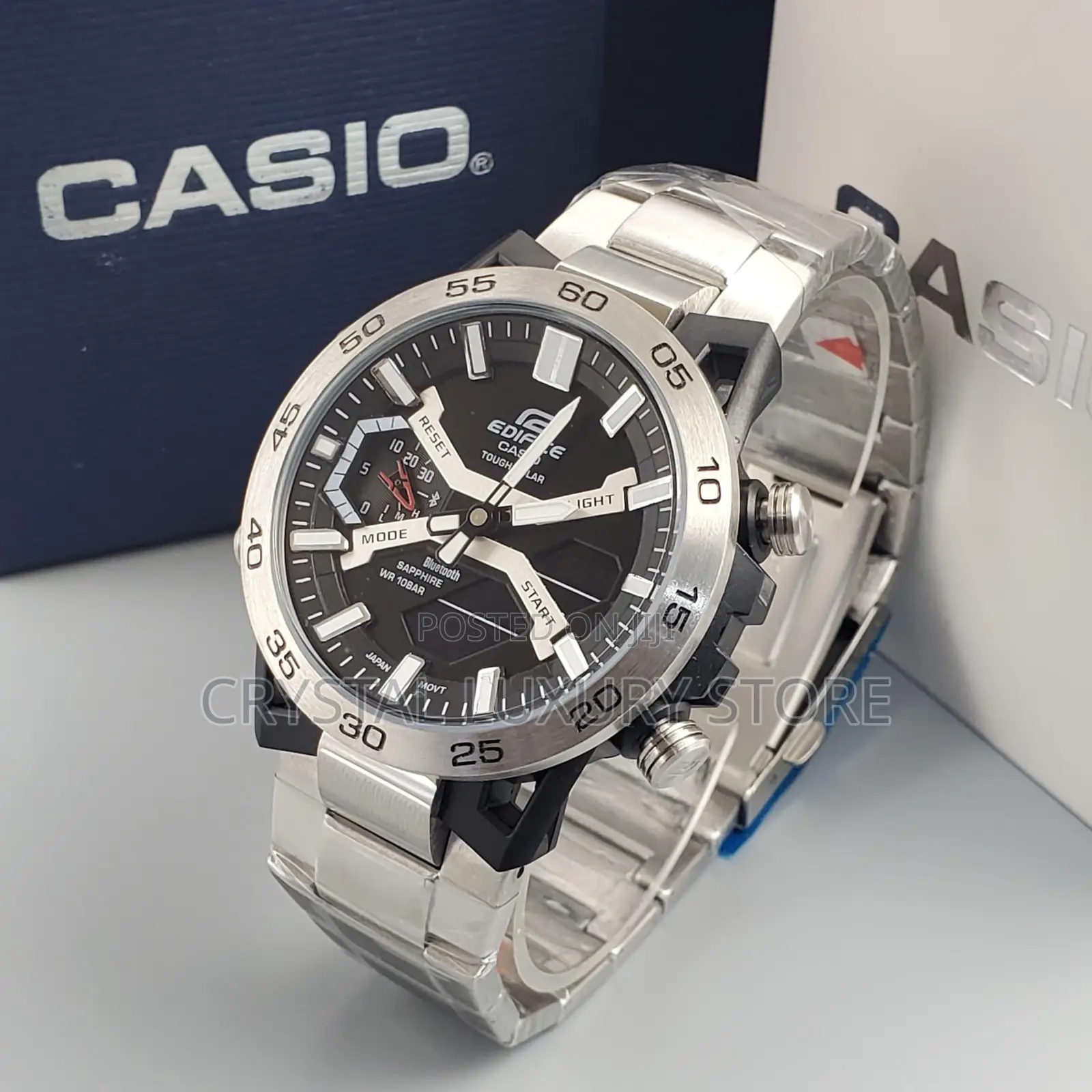Casio Edifice Quality Luxury Men Chain Strap Wristwatch