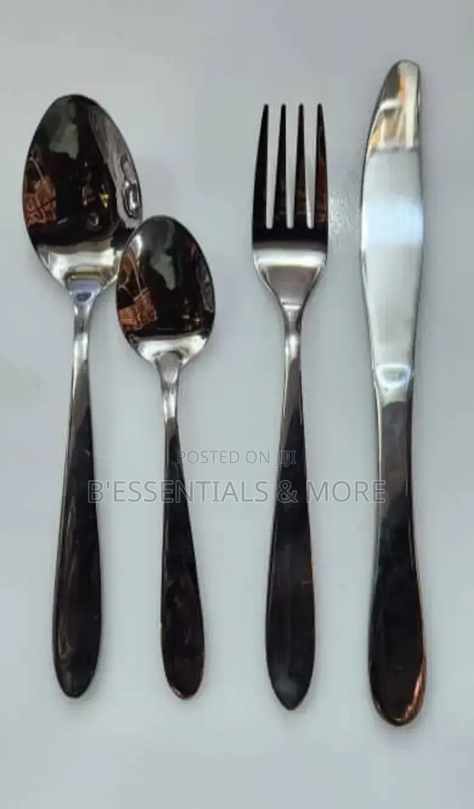 Silver Plated Stainless Steel Complete Cutlery 24