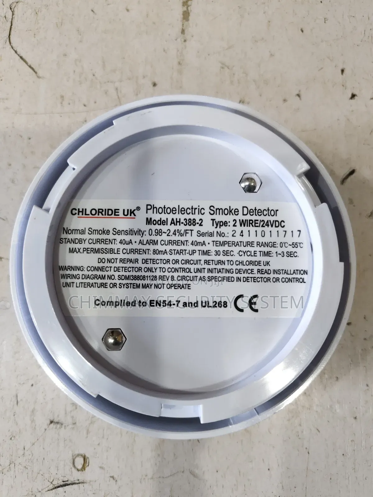 Ah388-2 Chloride Uk Multi Purpose Smoke Detector