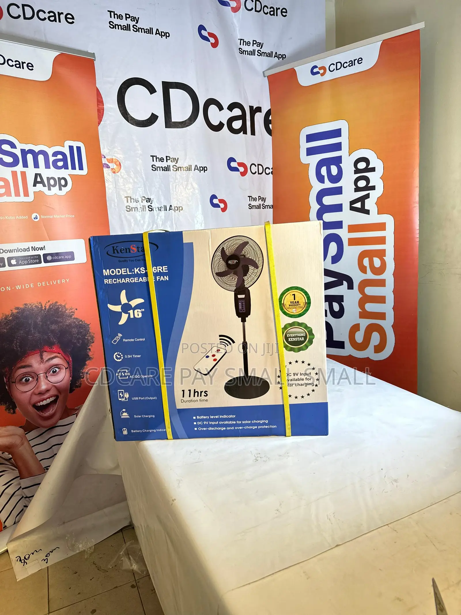 Pay Small Small Kenstar Rechargeable Fan On Cdcare.App