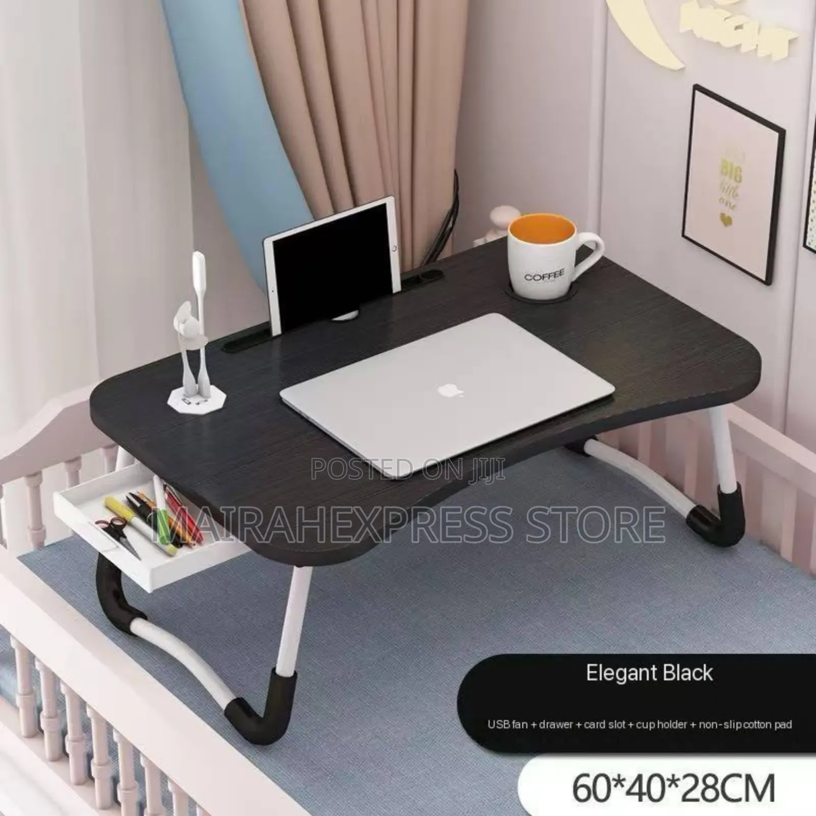 Multipurpose Table With Drawer + Duck Stand + Cup Holder