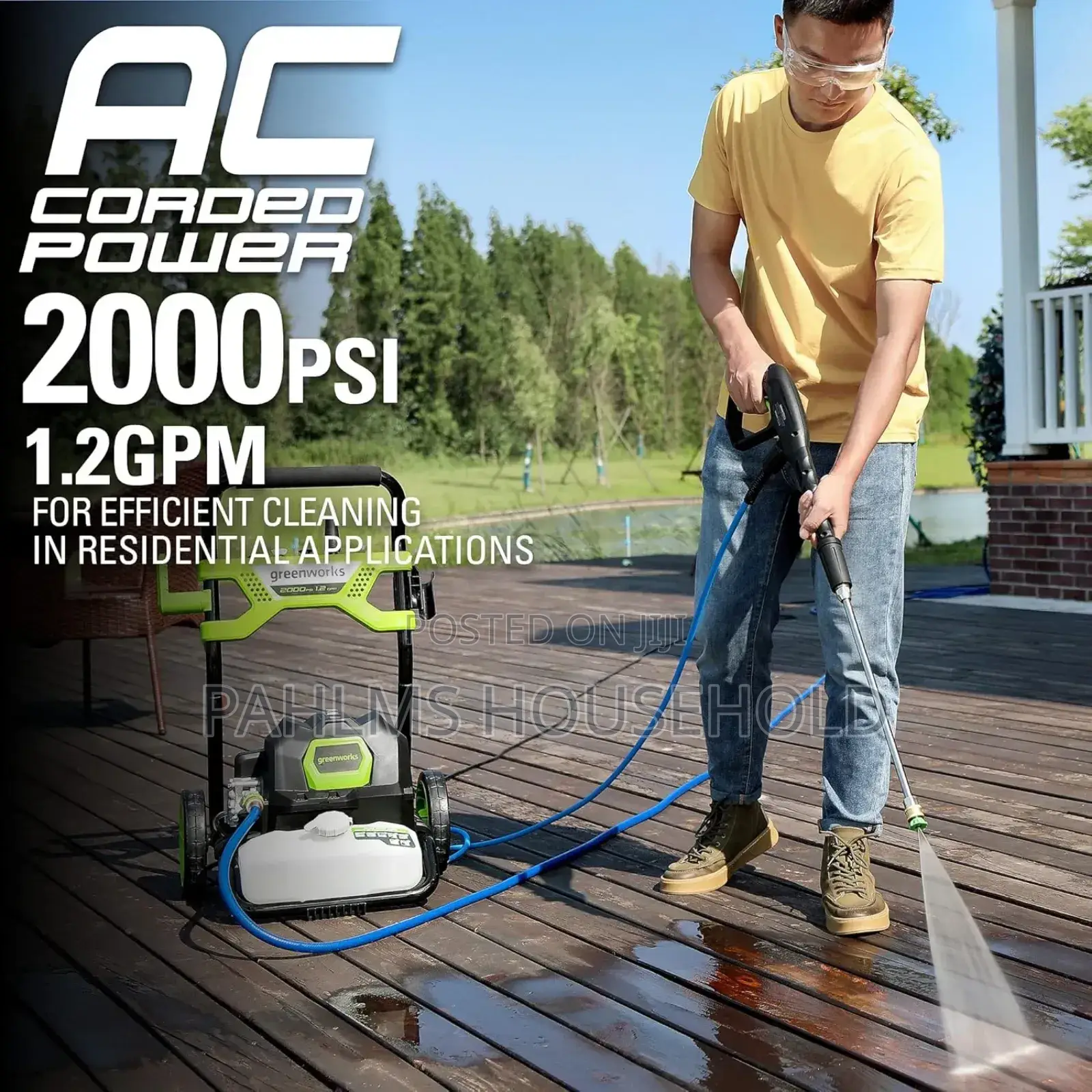 Greenworks Electric Pressure Washer (American Standard)
