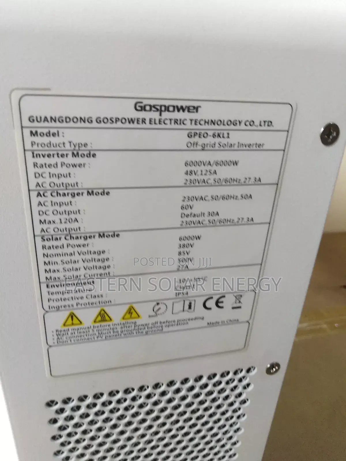 Gospower Hybrid Inverter 6kva 48v