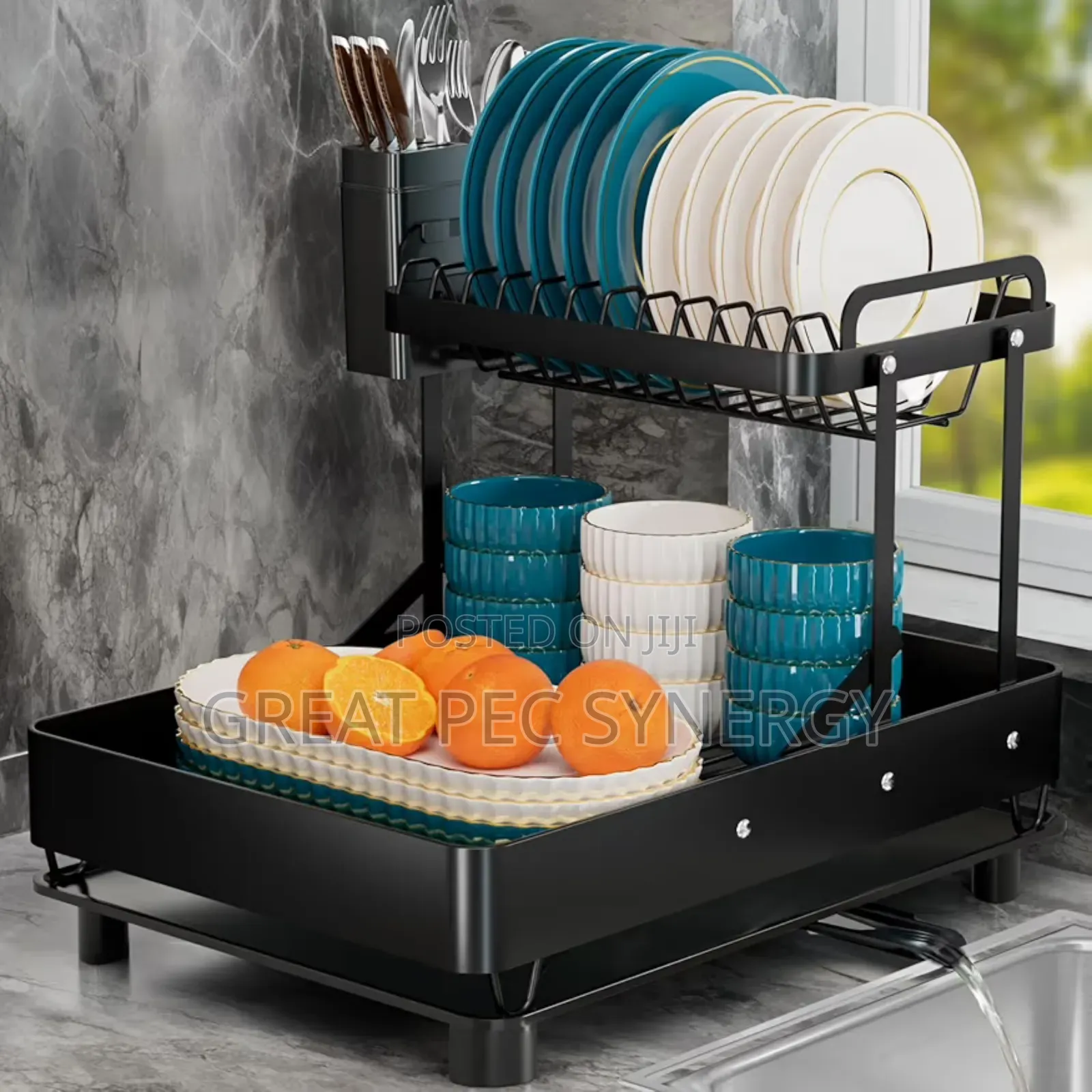 3 Layers Pure Stainless Steel Dish Drainer And Rack