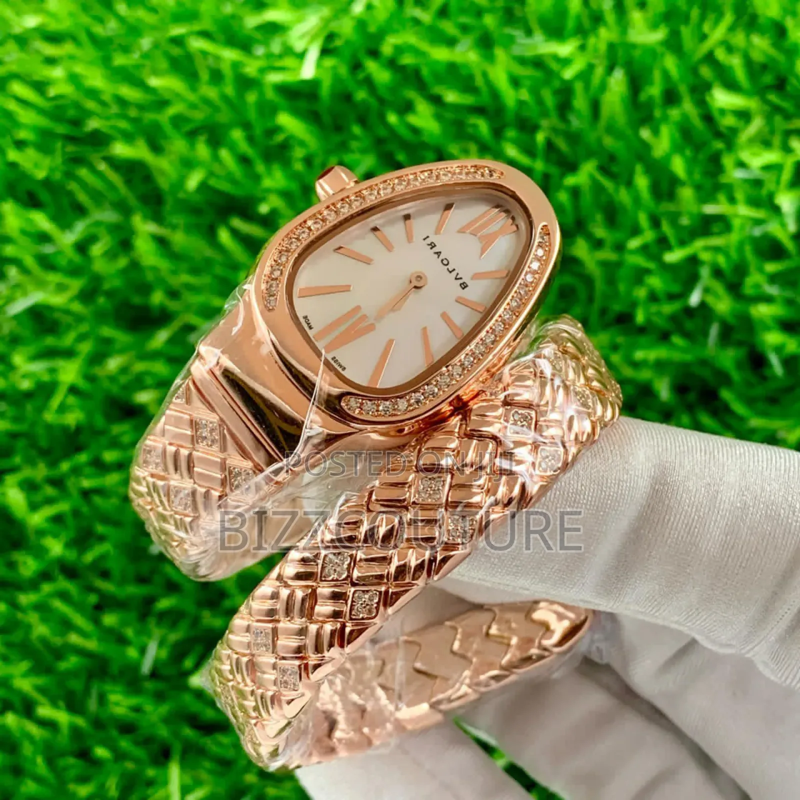 Original Bvlgari Gold Stainless Steel Bracelet Watch