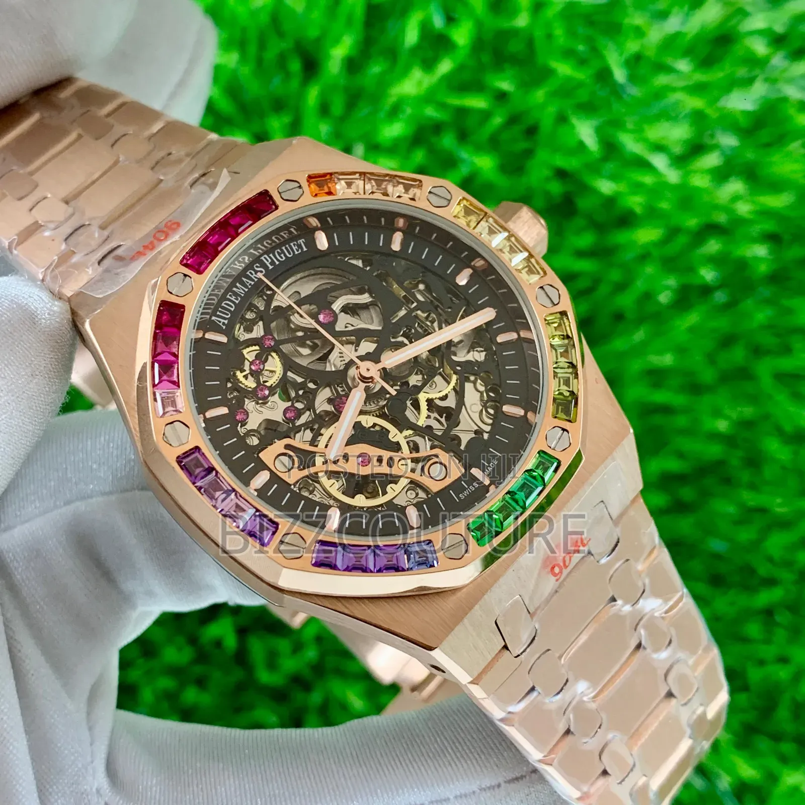 Original Audemars Piguet Gold Mechanical Black Dial Watch