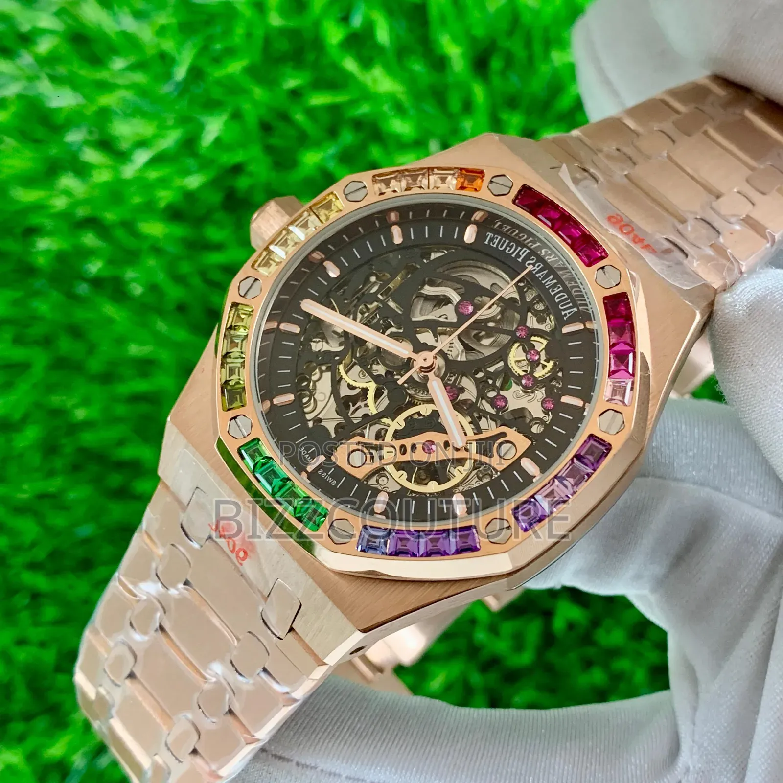 Original Audemars Piguet Gold Mechanical Black Dial Watch
