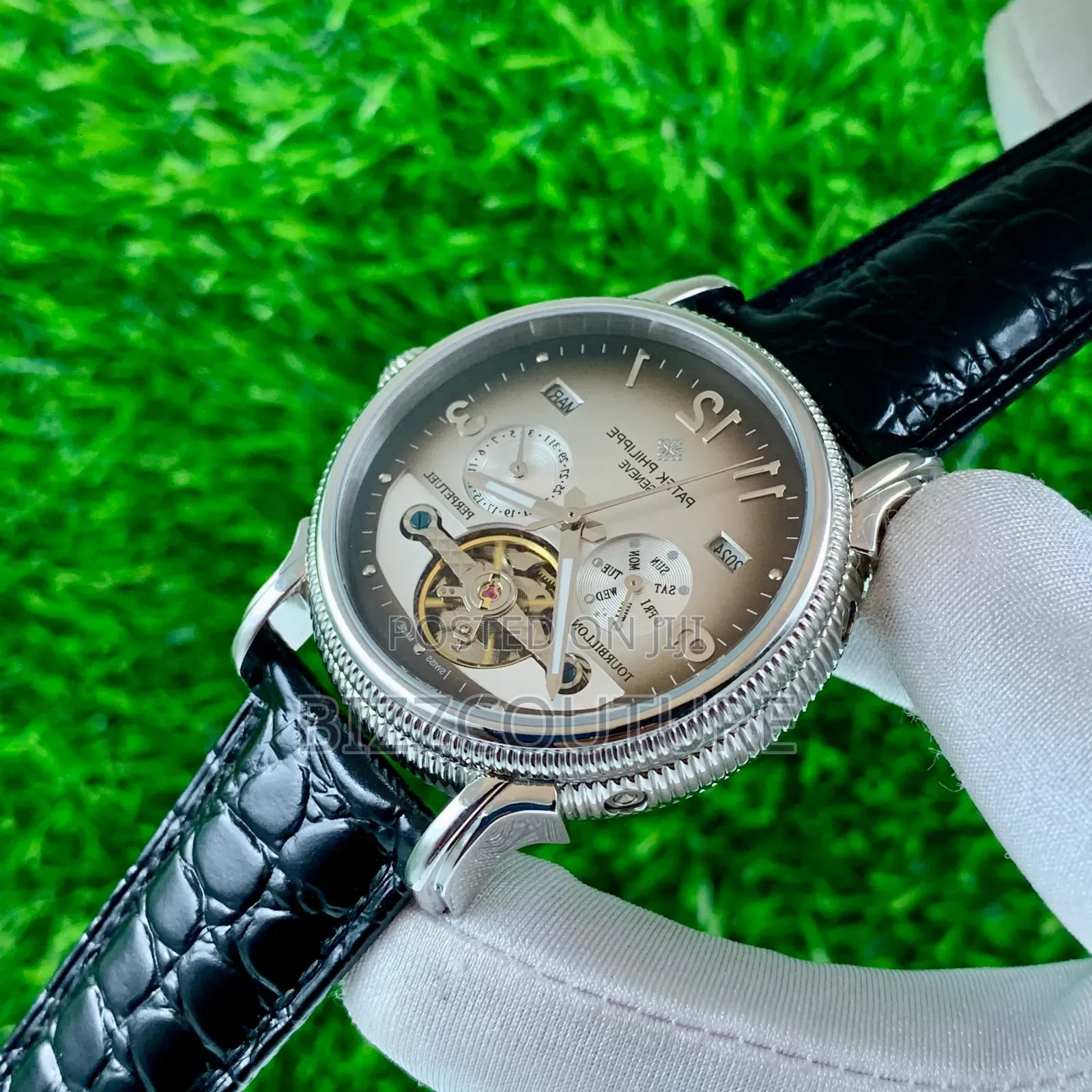 Original Patek Philippe Mechanical Genuineleather Strapwatch