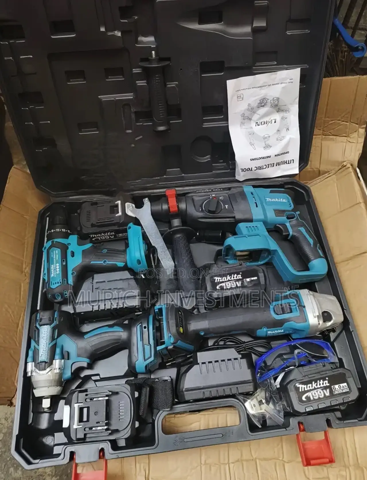 Makita 4-in-1 Heavy-duty Power Tool Combo Set