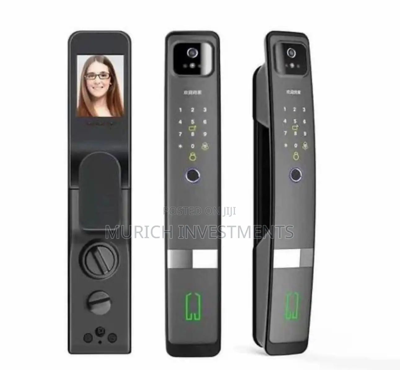 Smart Door Lock, 3d Face + Fingerprint Recognition, 6 Ways